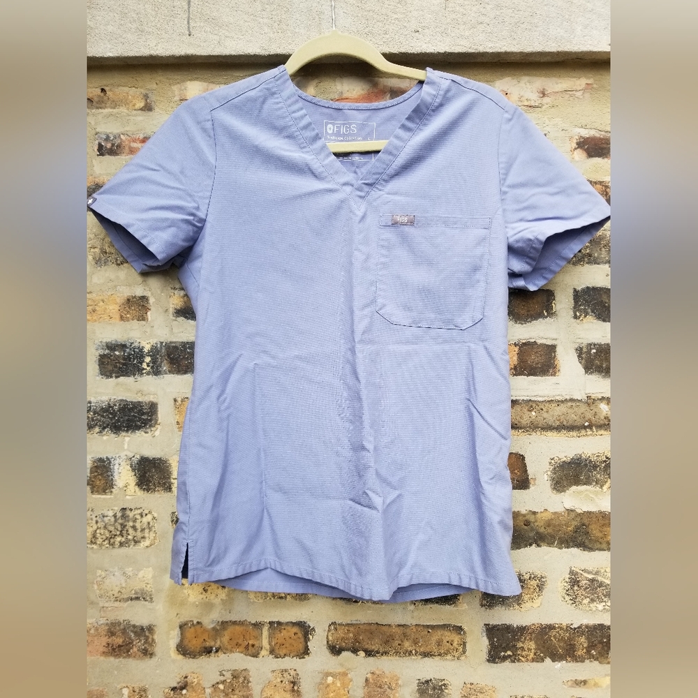 Figs Technical Collection - Unisex, Scrub top, S, Columbia Blue